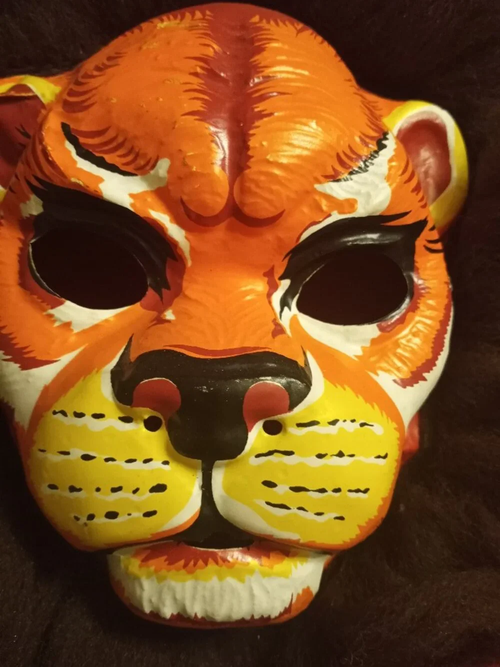 Vintage 70s Ben Cooper Lion Halloween Mask